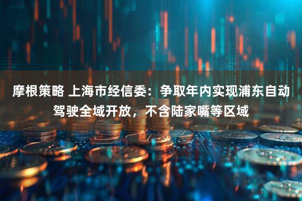 摩根策略 上海市经信委：争取年内实现浦东自动驾驶全域开放，不含陆家嘴等区域